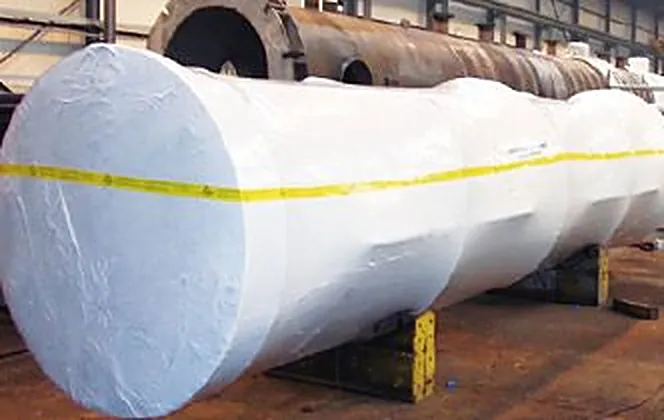 Cilindros industriais embalados com Intercept
