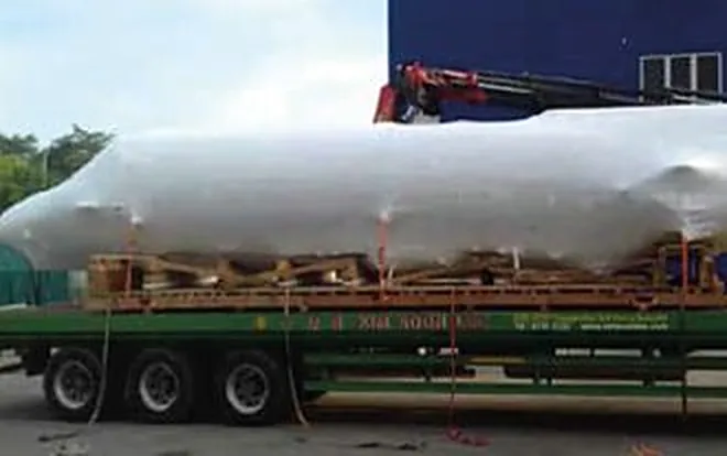 Equipamento embalado com Intercept em transporte rodovi&aacute;rio