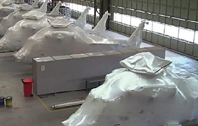 Equipamentos de grande porte preservados com Intercept em galp&atilde;o