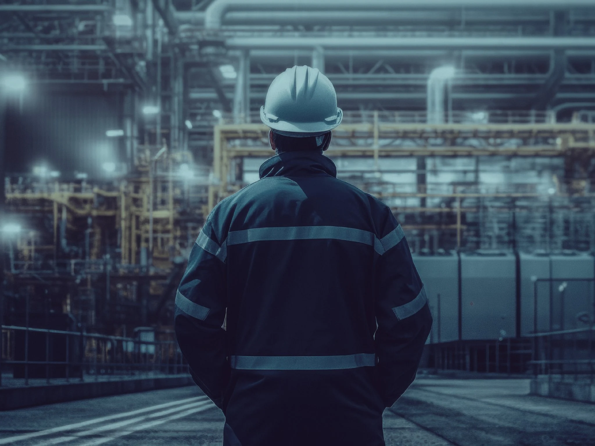 Operador em planta industrial