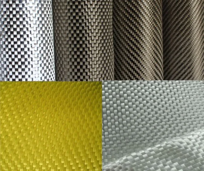 Tecidos estruturais: fibra de carbono, aramida e fibra de vidro
